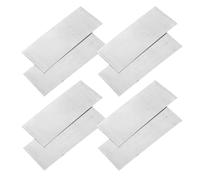 8 Pièces Feuille D’anode en Zinc Pure pour Électroplacage | Argenté, Surface Lisse Oxydation, Découpe Facile, Usage Laboratoire et Projets DIY à Maison
