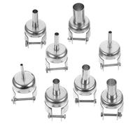 8 pièces Kit de Buses à Air Chaud en Acier Inoxydable argenté | Tailles 4x2,7x2,3cm, des Fuites, Résistance à Rouille, pour Pcb et Gaines