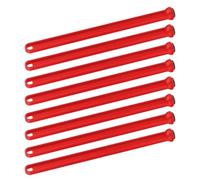8 Pièces Lève-couvercle Magnétique Rouge Anti-brûlure Compact | Structure Ergonomique à Ressort, Mâchoires en Métal Recouvertes de Silicone, Prise en Main Main Facile