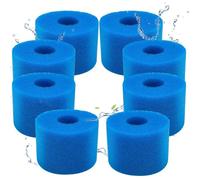 8 pièces Lot de 8 filtres de Piscine en Mousse Filtre pour Intex Type S1 - Filtre en Mousse pour Spa, Piscine - Réutilisables et