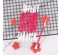 8 pièces Outils de décoration de gâteau, Ensemble de découpoirs à biscuits, Brosse de sculpture de barbe à papa et outils de modelage, pour la décoration de glaçage de gâteau fait maison Taille Unique