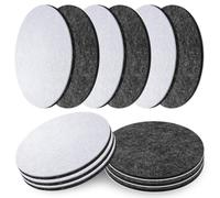 8 Pièces Pad Polissage Tampon Polissage Feutre 125mm | Disque de Polissage 125mm Souple Pad Polish Verre 125mm Réutilisable Pour Bois Marbre Métal Gris Foncé Compatible avec Bosch