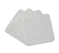 8 Pièces Patch Antidérapant pour Tapis Blanc, Fixation Non Tissée | Tapis et Carpet, Chambre ou Sols Durs, Adhésif Glissant, Lot de Fixation