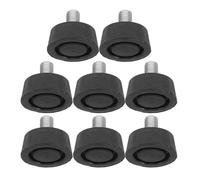 8 Pièces Patin Antivibratoire en Caoutchouc M10 | Bruit et Absorption des Chocs, Fixation Simple, Usage Atelier et Environnements Difficiles