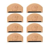 8 Pièces Peigne à Pull en Bois de Hêtre, Format Poche | Usage sans Pile, Finition Bois , pour Pulls et Blazers, Voyage, Bureau, Maison