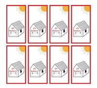 8 Pièces Photovoltaïque Installations Autocollants Autocollants pour Installation PV Autocollants Attention PV 10x20cm étiquettes Adhésives Signalisation pour Intérieur Et Extérieur