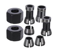 8 Pièces Pince de Défonceuse 6mm 6,35mm 8mm, Haute Précision | Vibrations, Changement Rapide des Fraises, pour Usinage Cnc et Menuiserie Professionnelle