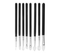 8 Pièces Pinceaux en Silicone 8 Têtes, pour Loisirs Créatifs | Outils Lavables, Application Lisse, Forme Facile, pour Poterie, Nail Art, Débutants et Professionnels