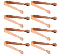 8 pièces Pinces de Service en Acier Inoxydable 11,3x1,6x1,6cm | Prise Précise Antidérapante, Mécanisme Denté, Format Compact Cuisine, Réception, Desserts, Seaux à Glace