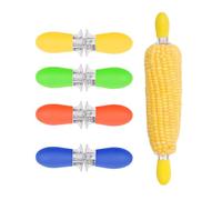 8 Pièces Porte-Épis de Maïs, Porte-Épis en Acier Inoxydable pour Maïs sur l'Épi - Porte-Épis à Deux Broches, Design Emboîtable pour Fourchettes à Maïs pour Cuisine à Domicile BBQ - Gadgets de Cuisine