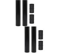 8 pièces Rallonge de Lampe Solaire en Plastique Noir, Tige 16,6x3,2x3,2cm | Fixation Stable, Résistance aux Intempéries, pour Poteaux Mini et Éclairage Extérieur, Jardin ou Allée