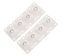8 Pièces Roue Adhésive Pivotante en Acier Inoxydable ABS | Glissement Fluide, Pose sans Outil, pour Boîtes de Classement et Poubelles, Surfaces Lisses