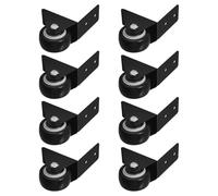 8 Pièces Roulette Latérale de Support pour Porte Coulissante, 1,5 | Caoutchouc, Fixation Discrète, Stabilité Accrue, Glissement Fluide, Installation Simple, pour Portes en Bois et Chariots