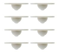 8 Pièces Roulettes Adhésives Universelles ABS | Blanc, Capacité Stable et Forte, Ne Raye Pas le Sol, pour Table de Chevet et Buffet