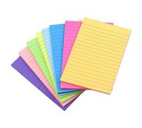 8 Pieces Self-Adhesive School Memo Pads | Lined Sticky Notes | 10x15cm Sticky Notes For College Home Study Work Student School Office Classroom