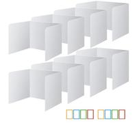 8 Pièces Séparateur de Bureau, Cloison Bureau, Panneau de Séparation de Bureau Pliable, Separateur Bureau, Séparateur de Confidentialité de Table pour L'école, Le Bureau, La Bibliothèque (8 Pièces)
