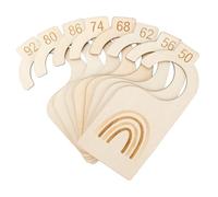 8 Pièces Séparateur de Placard pour Bébé,Separateur de Taille pour Penderie de Bébé 50-92,Organisateur de Vêtements pour Placard à Bébé (Bois)