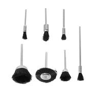 8 Pièces Set de Brosses en Nylon à Poils, Nettoyage des Métaux | Huit Pièces, Manche de 3mm, Finition Douce Uniforme, Formes Variées, Travail Humide ou Sec, Atelier et Bijoux