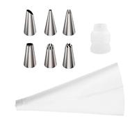 8 pièces/set PE Buse De Tuyauterie & Sac À Pâtisserie Set , Moderne Astuce De Glaçage & Poche À Douille Set Pour Cuisine Taille UniqueUnicolorePolyéthylène