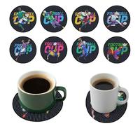 8 Pièces sous-Verres Art de Diamant avec Support, Peinture Diamant Dessous de Verre, Tapis de Tasse en Bois pour Tasses, Vases, Dessous de Verre pour La Maison, Le Bricolage