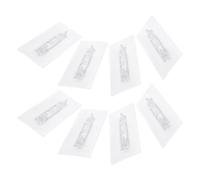 8 Pièces Support de Cloison Adhésif sans Perçage en PVC | Fixation Propre, Retrait sans Trace, pour Armoire et Placard, Design Moderne, Usage Intérieur