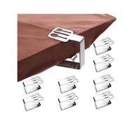 8 Pièces Tablecloth Clips Pince Nappe Inoxydable Pince Table Nappe pour Cuisine, Pique Nique, Camping, Fête, Restaurant et