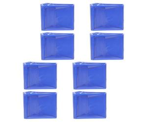 8 Pièces Tapis de Sol Antidérapant, Pieds en Caoutchouc Bleu | Protection Résistante à L’usure, Support Stable pour Échelle, Usage Maison et Chantier, Taille Intérieure 61×61×17mm