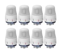 8 Pièces Tête Thermostatique pour Radiateur M30 x 1,5 - Robinet et Valve de Radiateur pour Le Bureau et La Maison