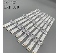 8 pièces x LED rétro-éclairage Nipseyteko lampe lentille bande LG 42LY320C LC420DUE INNOTEK DRT 3.0 42 pouces TV 42LB5610 42GB6310 LCD moniteur Nipseyteko
