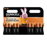 8 Piles Alcalines AA / LR6 Duracell Plus