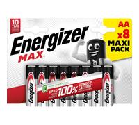 8 Piles Alcalines AA / LR6 Energizer Max