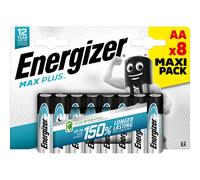 8 Piles Alcalines AA / LR6 Energizer Max Plus