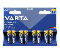 8 Piles Alcalines AA / LR6 Varta LongLife Power