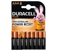 8 Piles Alcalines AAA / LR03 Duracell Plus