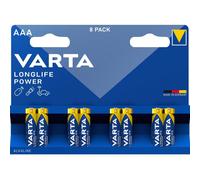 8 Piles Alcalines AAA / LR03 Varta LongLife Power