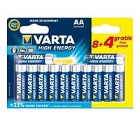 Varta Piles AA Longlife Power – Alcalines 1,5V – Lot de 12 – Fabriqué en Allemagne