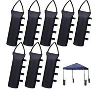 8 Sacs de Lestage Tonnelle 40 kg - Oxford 800D Renforcé avec 4 Scratchs Réglables Pliable et Polyvalent pour Barnum Tente Parasol