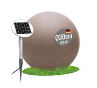 8 seasons Design - Lampe Boule Solaire - 30 cm - LED Blanc Chaud - Capteur crépusculaire - Résistant aux intempéries - Lampe Solaire pour extérieur (Jardin, terrasse, Balcon) - Robuste et Durable