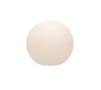 8 Seasons design Luminaire Solaire LED pour le Jardin Shining Globe (Ø 50 cm Blanc Chaud Panneau Solaire Capteur de Crépuscule Résistant aux Rayons UV Lumière Solaire pour le Jardin Extérieur) Blanc
