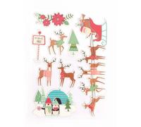 8 Stickers Chipboard Theme Noel