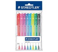 Lot De 8 Stylos Bille Rétractable - Pointe Médium - Ball 423 - Staedtler G