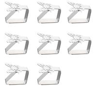 8 Supports de Pince de Nappe en Acier Inoxydable, Clips pour Couverture de Table, Épaisseur Max 3 cm