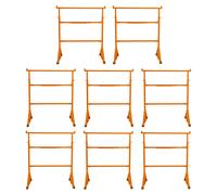Chevalets de chantier robustes (lot de 4) – Chevalets de sciage de chantier – Table de travail portable – Établi – Réglable en hauteur (105,5-185,5 cm) – Pieds antidérapants – Bras de soutien – Capaci