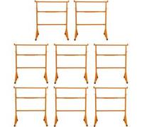 Chevalets de chantier robustes (lot de 4) – Chevalets de sciage de chantier – Table de travail portable – Établi – Réglable en hauteur (105,5-185,5 cm) – Pieds antidérapants – Bras de soutien – Capaci