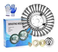 8 Universelle Tte Brosse Dsherbage Acier Inoxydable Tete Brosse Debroussailleuse avec Roue en Fil dacier Massif200 DEBROUSSAILLEUSE