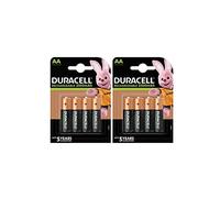8 x Duracell AA rechargeable 2500 mAh (2 ampoules de 4 batteries) 8 piles rechargeables