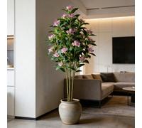 80/120 cm Figuier tropical, grand figuier artificiel, feuilles de figuier en plastique, feuilles de magnolia réalistes, plante de palmier artificielle, convient pour la décoration de la maison et du j