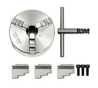 Ø 80-125 mm Mandrin de précision à 3 mors, mandrin à trois mors, mandrin à 3 mâchoires, auto-centrage avec mâchoires t vis de fixation (125 mm)