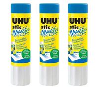 UHU Lot de 5 Bâtons de colle stic MAGIC Sans solvants 21 g