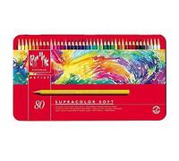 80 Crayons Supracolor Soft En Coffret Métal De Supracolor Soft